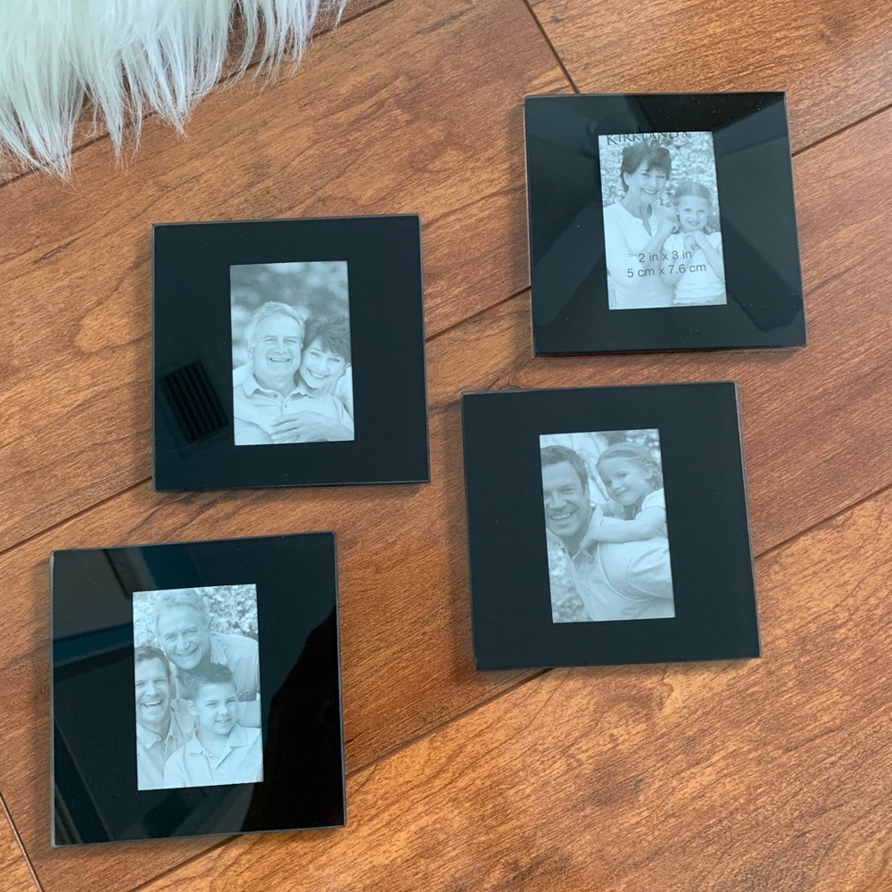 Kirkland's Set of 4 Photo Coasters-Glass